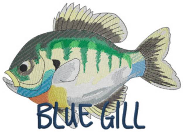 Picture of Blue Gill Machine Embroidery Design