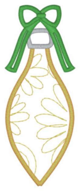 Picture of Bulb Ornament Machine Embroidery Design