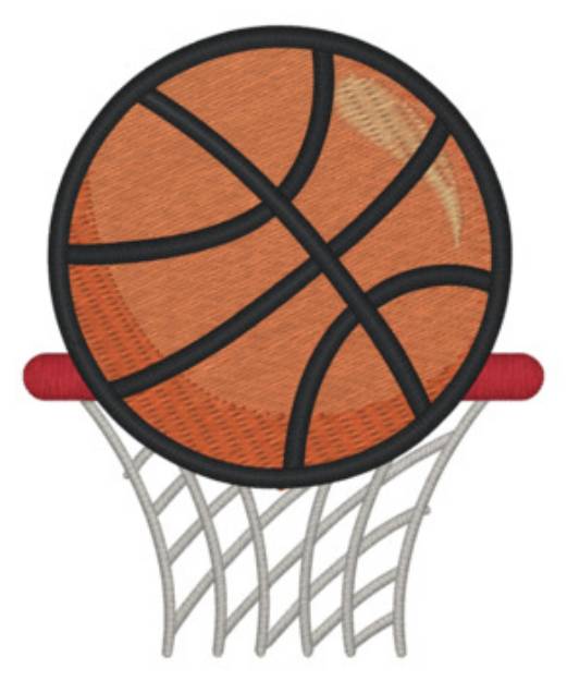 Picture of Basketball Lc Machine Embroidery Design