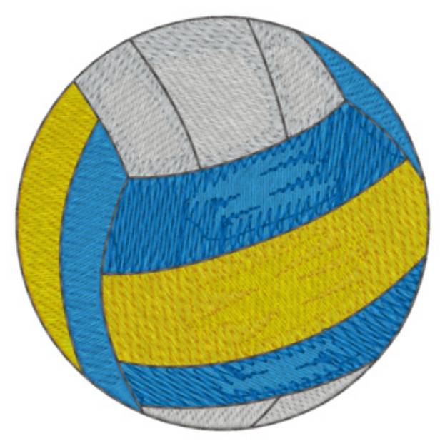 Picture of Sm. Volleyball Machine Embroidery Design