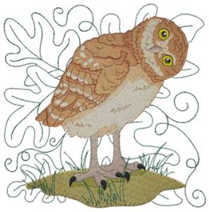 Picture of Burrowing Owl Machine Embroidery Design