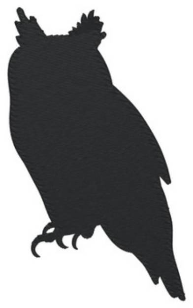 Picture of Great Horned Owl Machine Embroidery Design