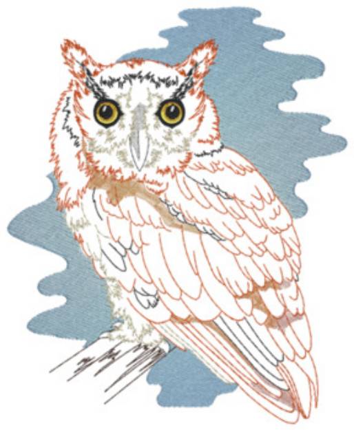 Picture of Screech Owl Machine Embroidery Design