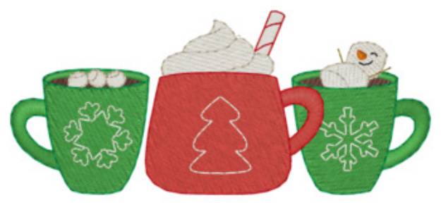 Picture of Hot Drink Border Machine Embroidery Design