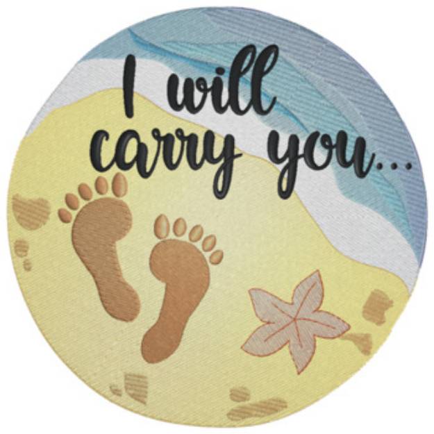 Picture of Footprints Machine Embroidery Design