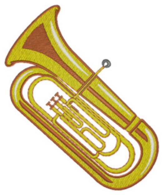 Picture of Tuba Machine Embroidery Design