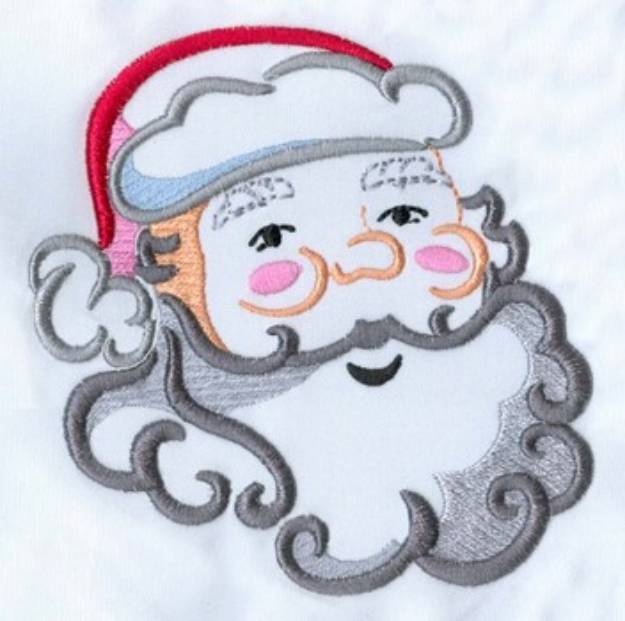 Picture of 3d Puff Santa Machine Embroidery Design
