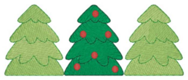 Picture of Tree Border Machine Embroidery Design