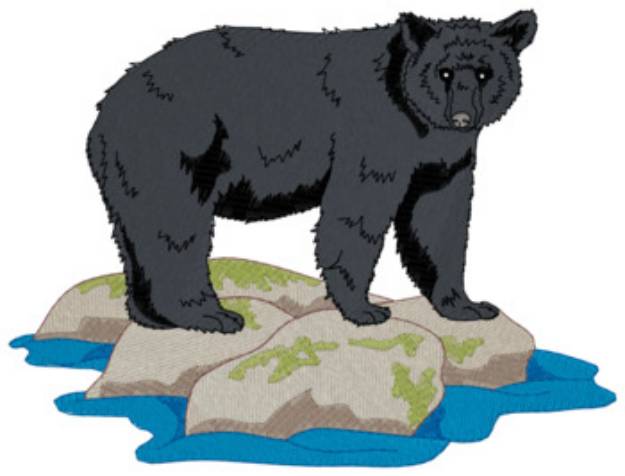 Picture of Black Bear Machine Embroidery Design