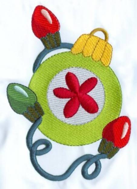 Picture of 3d Puff Ornament/lights Machine Embroidery Design