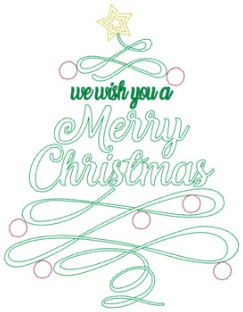 Picture of Merry Christmas Machine Embroidery Design