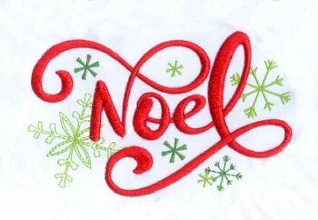 Picture of 3d Puff Noel Machine Embroidery Design