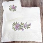 Picture of Purple peonies Embroidery Project Pack