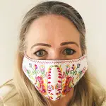 Picture of Colorful Face Mask Embroidery Project Pack