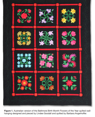 Baltimore Birth Month Flowers of the Year Quilt