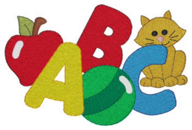 Picture of Abc Machine Embroidery Design