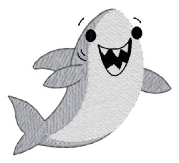 Picture of Small Shark Machine Embroidery Design