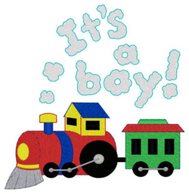 Picture of It's A Boy Machine Embroidery Design