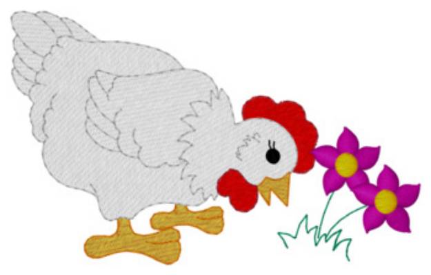 Picture of Chicken Machine Embroidery Design