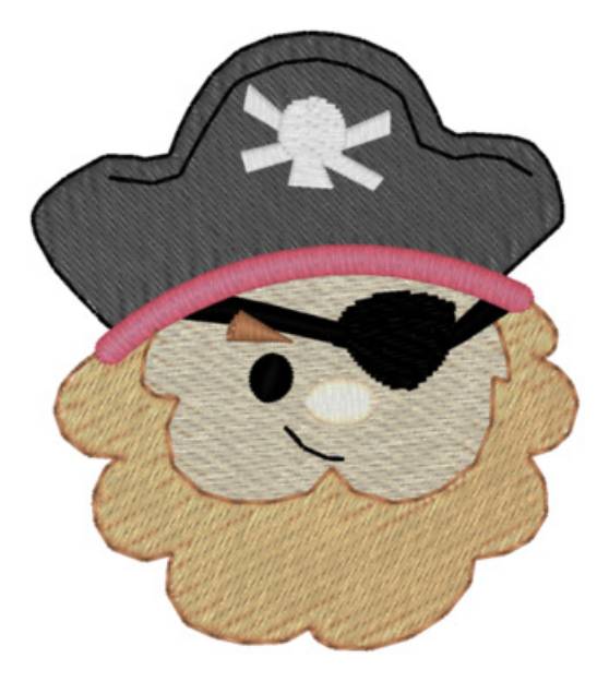 Picture of Small Pirate Machine Embroidery Design