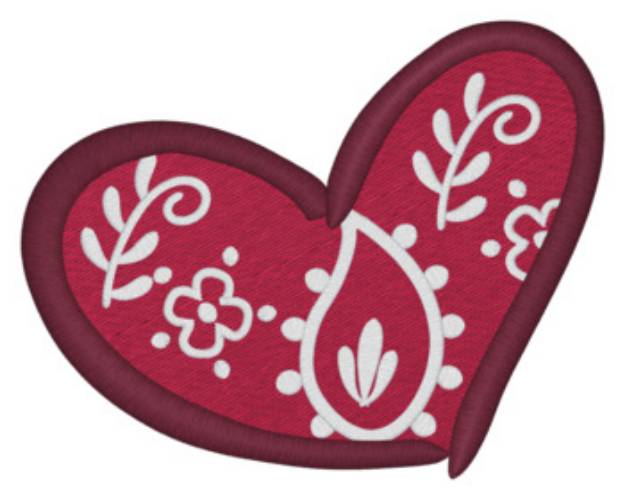 Picture of Bandana Heart Machine Embroidery Design