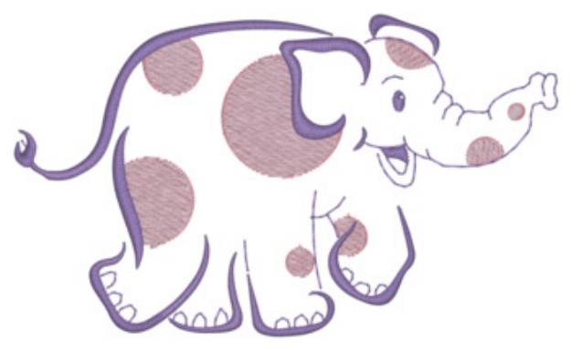 Picture of Elephant Machine Embroidery Design