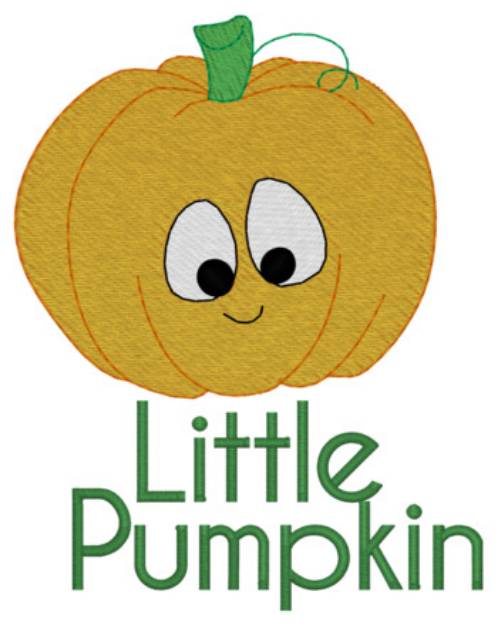 Picture of Little Pumpkin (boy) Machine Embroidery Design