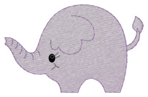 Picture of Sm. Elephant Machine Embroidery Design