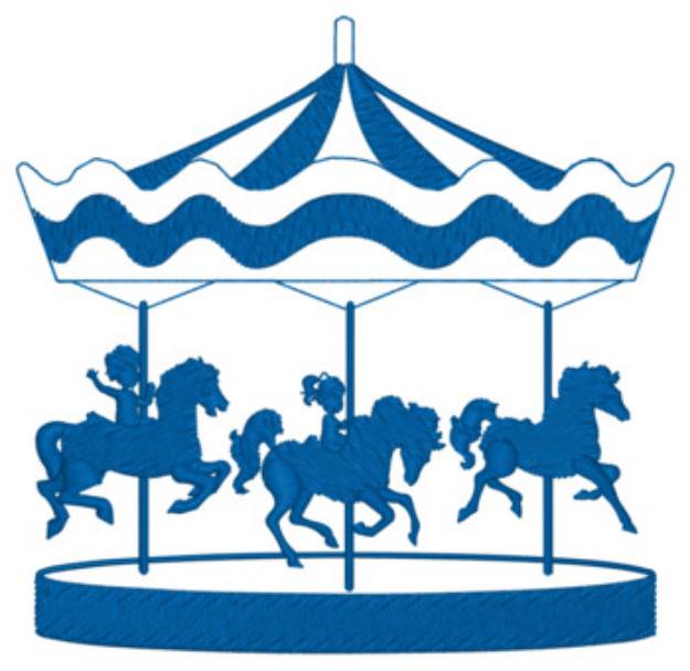 Picture of Carousel Machine Embroidery Design