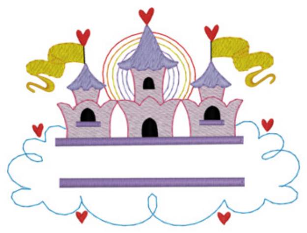 Picture of Castle Machine Embroidery Design