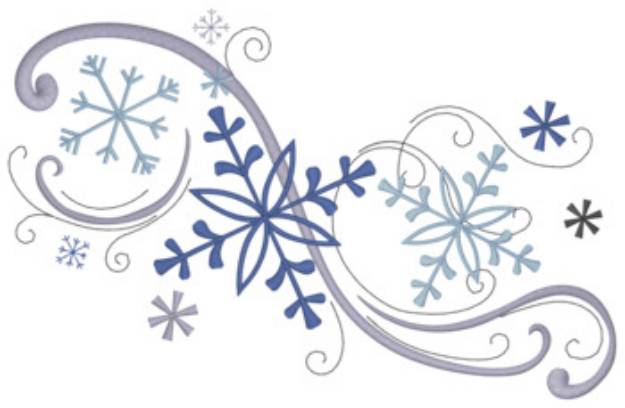 Picture of Snowflakes Machine Embroidery Design