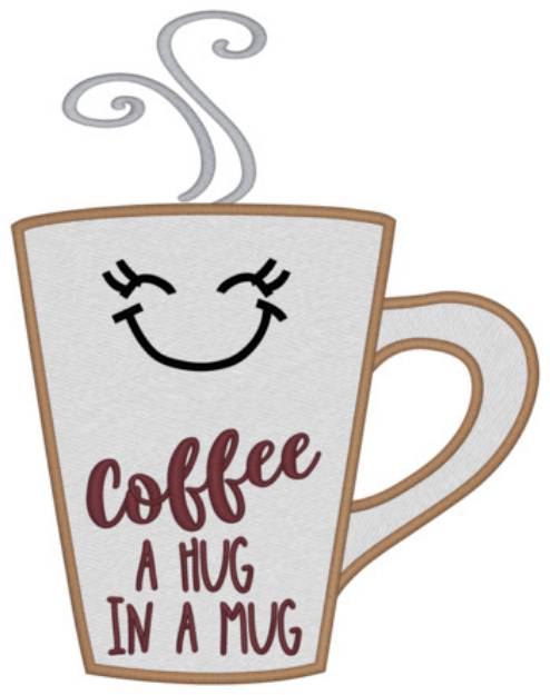 Picture of Coffee A Hug ... Machine Embroidery Design