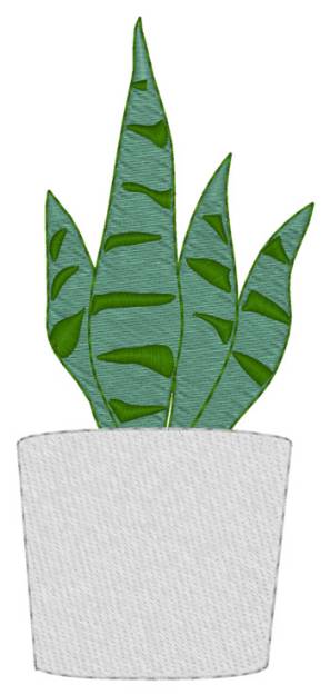 Picture of Sm. Snake Plant Machine Embroidery Design