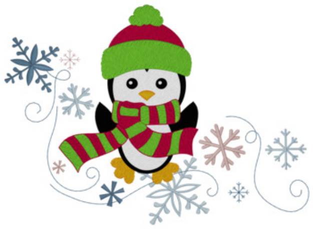 Picture of Penguin Machine Embroidery Design