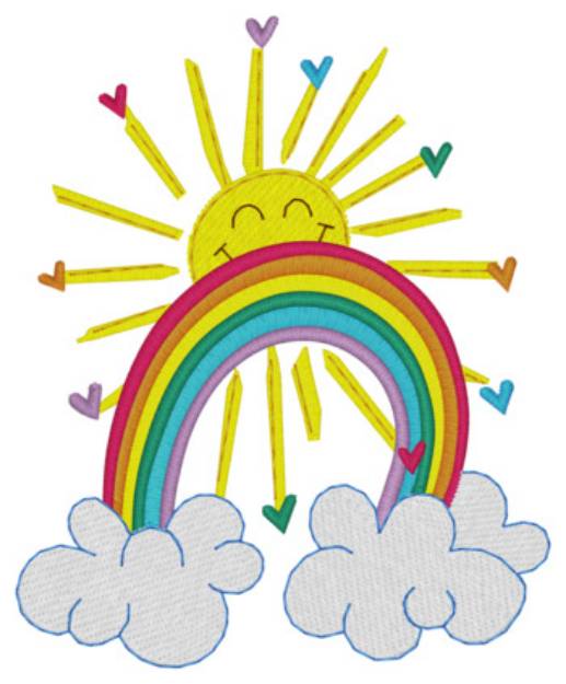 Picture of Rainbow Machine Embroidery Design