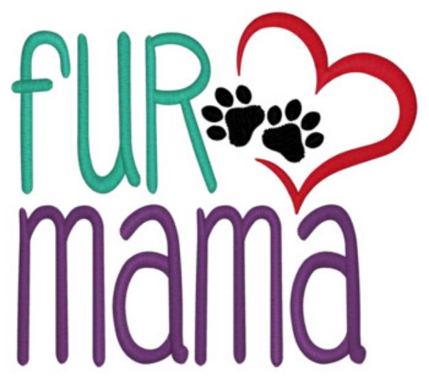 Picture of Fur Mama Machine Embroidery Design