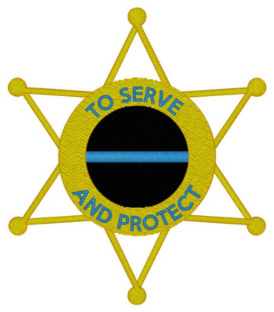 Picture of Serve & Protect Machine Embroidery Design