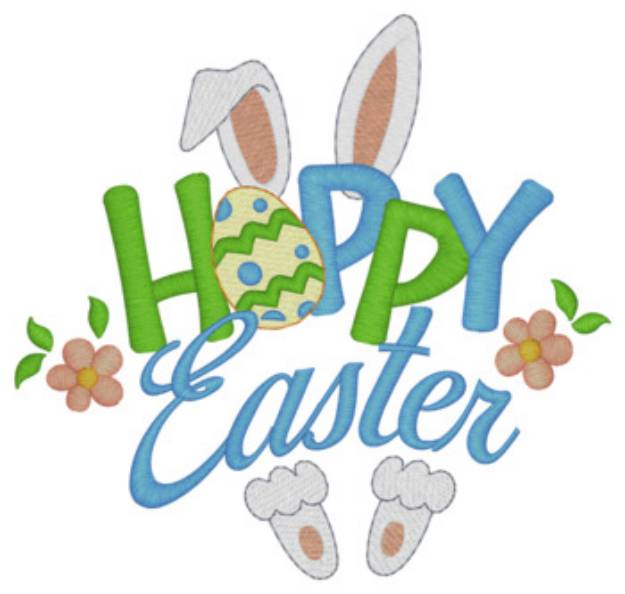 Picture of Hoppy Easter Machine Embroidery Design