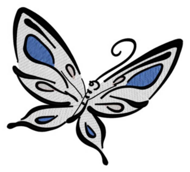 Picture of Butterfly Machine Embroidery Design