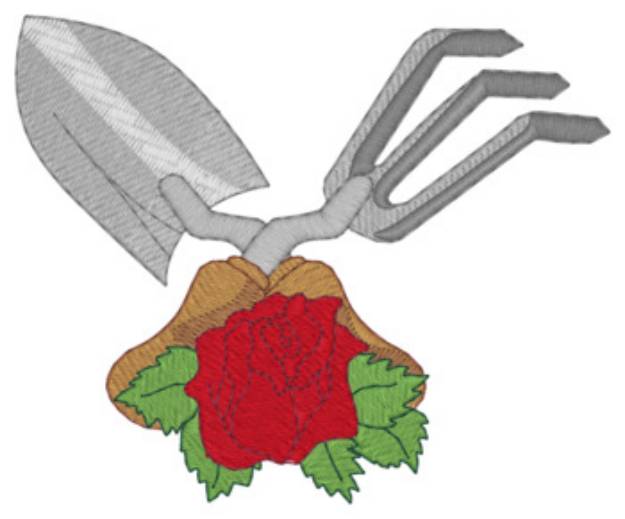 Picture of Garden Tools Machine Embroidery Design