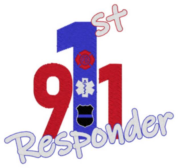 Picture of 1st Responder Machine Embroidery Design