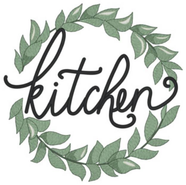 Picture of Kitchen Wreath Machine Embroidery Design