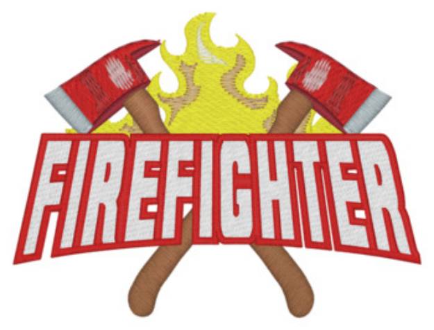 Picture of Sm. Firefighter Machine Embroidery Design