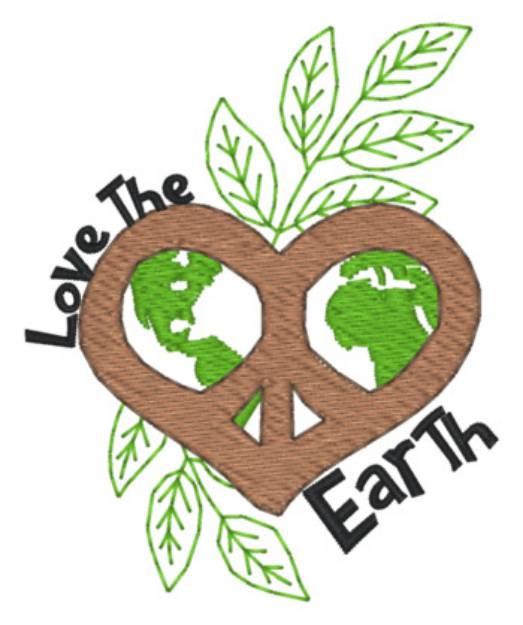 Picture of Sm. Love The Earth Machine Embroidery Design