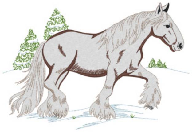 Picture of Clydesdale Machine Embroidery Design