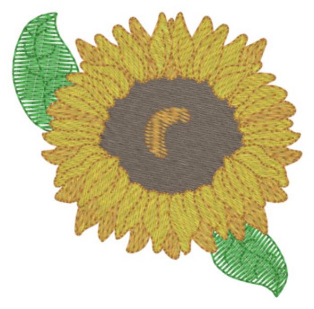 Picture of Sunflower Machine Embroidery Design