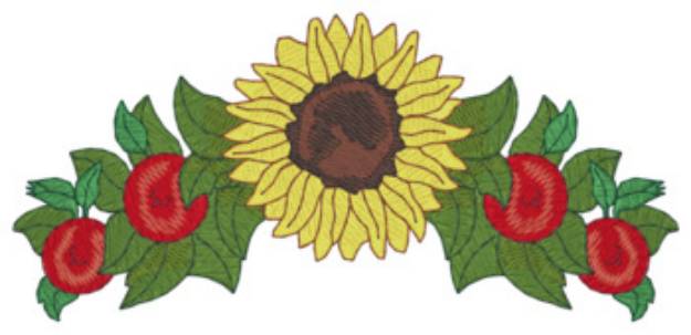 Picture of Sunflower Machine Embroidery Design