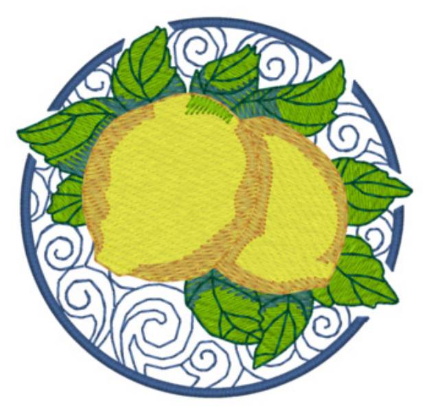 Picture of Lemons Machine Embroidery Design