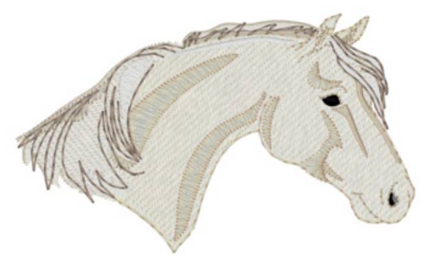 Picture of Sm. Palomino Head Machine Embroidery Design