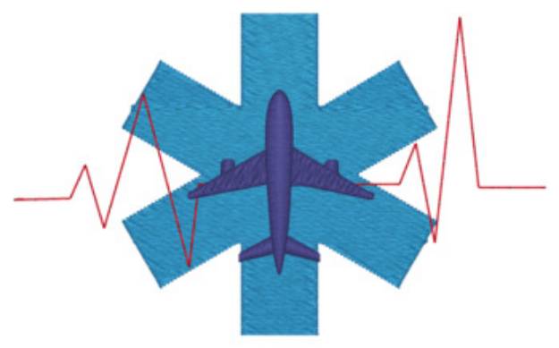 Picture of Air Medical Machine Embroidery Design